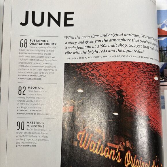 Orange Coast Magazine Lot Orange County 2021 Montblanc Watch RAINBOW SANDALS Ad - Picture 2 of 9